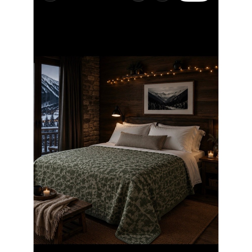 King Size West Elm Quilt Like New